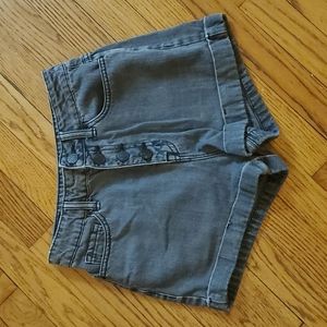 BDG Super High Rise FOXY cuffed button fly shorts